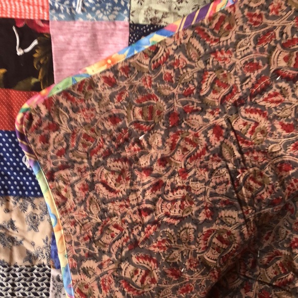 Patch work quilt hand made 44x66 - Picture 8 of 14